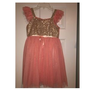 girls sparkly pink dress